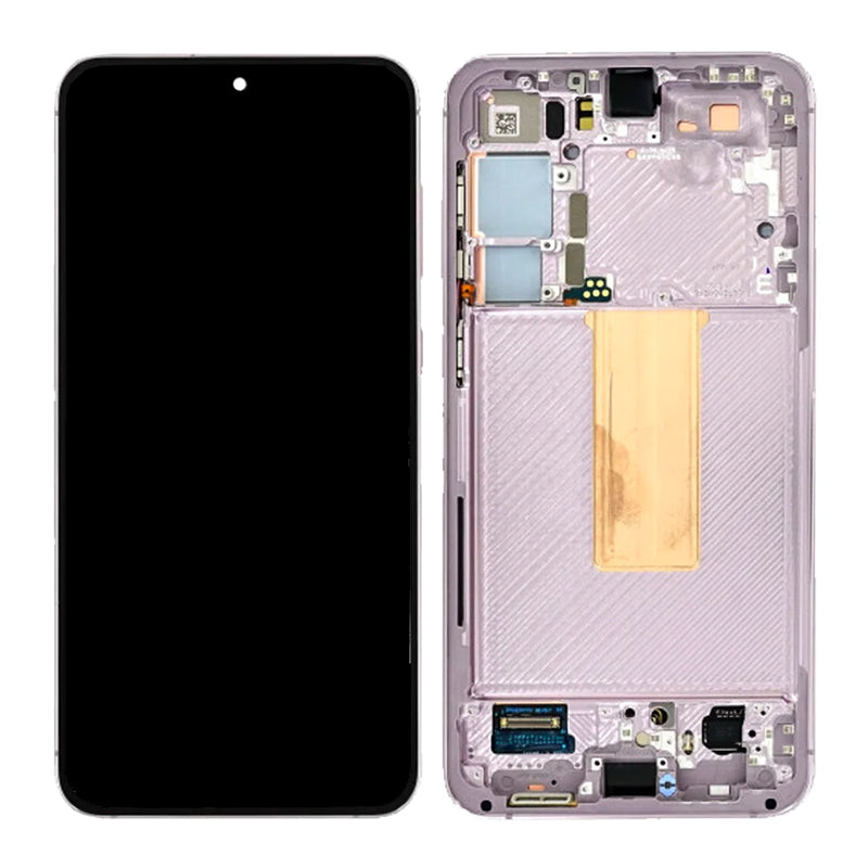 LCD Digitizer Screen Assembly with Frame Service Pack Replacement for Galaxy S23 Plus S916 - Lavender