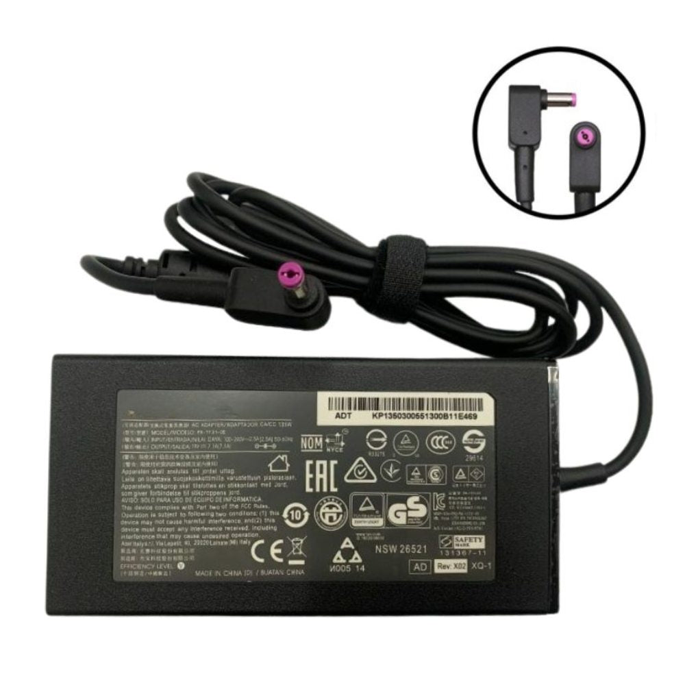 Acer KP.13503.010 135W Charging Adapter 5.5mm Connector PA-1131-26 (Includes 0.5m Power Cord)
