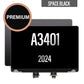 LCD Screen Display Assembly Complete Replacement for Macbook Pro 14 A3401 - Space Black