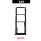 Dual Sim Tray Replacement for Galaxy A20 / A30 /A50 / A70- Black