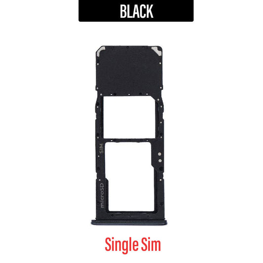 Single sim Tray Replacement for Galaxy A20 / A30 /A50 / A70- Black