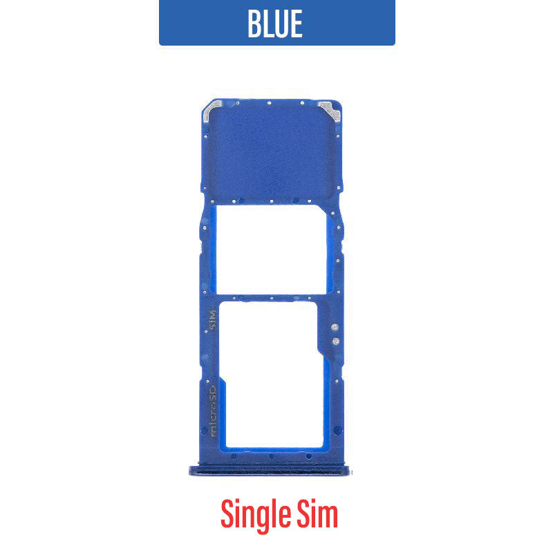 Single sim Tray Replacement for Galaxy A20 / A30 /A50 / A70- Blue