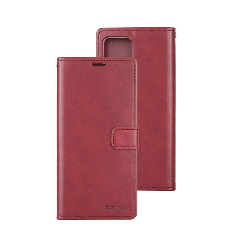 Mercury Blue Moon Diary Leather Case Cover For iPhone 16E