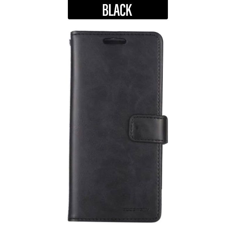 Mercury Blue Moon Diary Leather Case Cover For iPhone 17