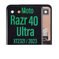 LCD Touch Screen Assembly for Motorola Moto Razr 40 Ultra- OUTER