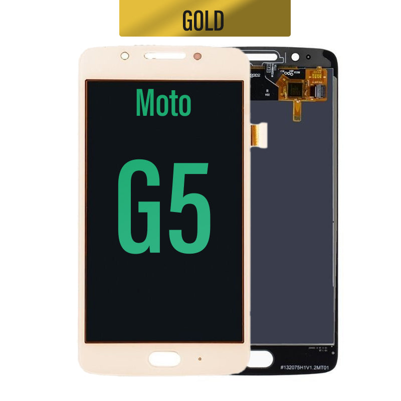 LCD Touch Screen Assembly for Motorola Moto G5- Gold