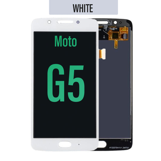 LCD Touch Screen Assembly for Motorola Moto G5- White