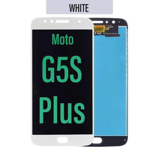 LCD Touch Screen Assembly for Motorola Moto G5S Plus- White
