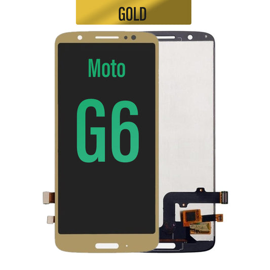 LCD Touch Screen Assembly for Motorola Moto G6- Blus Gold