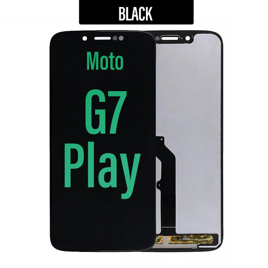 LCD Touch Screen Assembly Compatible For Motorola Moto G7 Play- Black