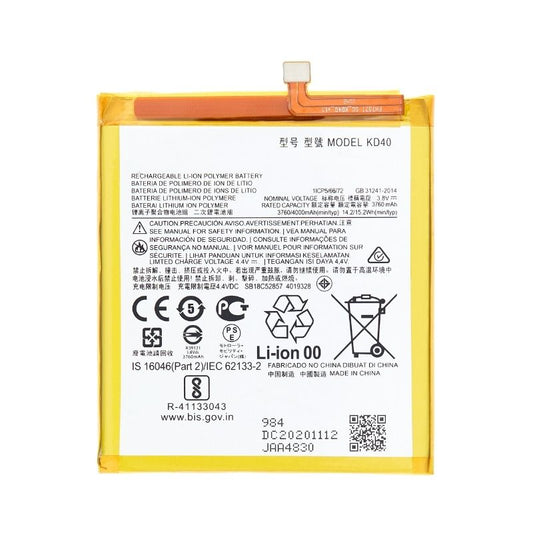 Battery Replacement Compatible For Motorola Moto G8 Plus KD40