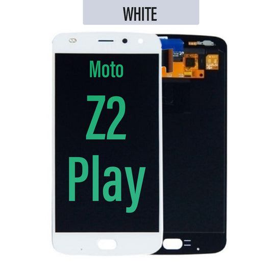 LCD Digitizer Touch Screen Assembly for Moto Z2 Play-White