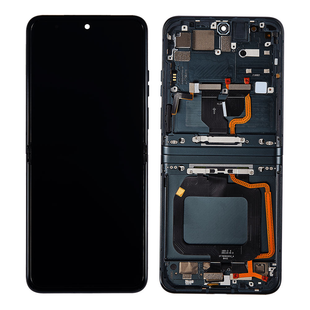LCD Touch Screen Assembly With Frame for Motorola Razr 40 5G- Black