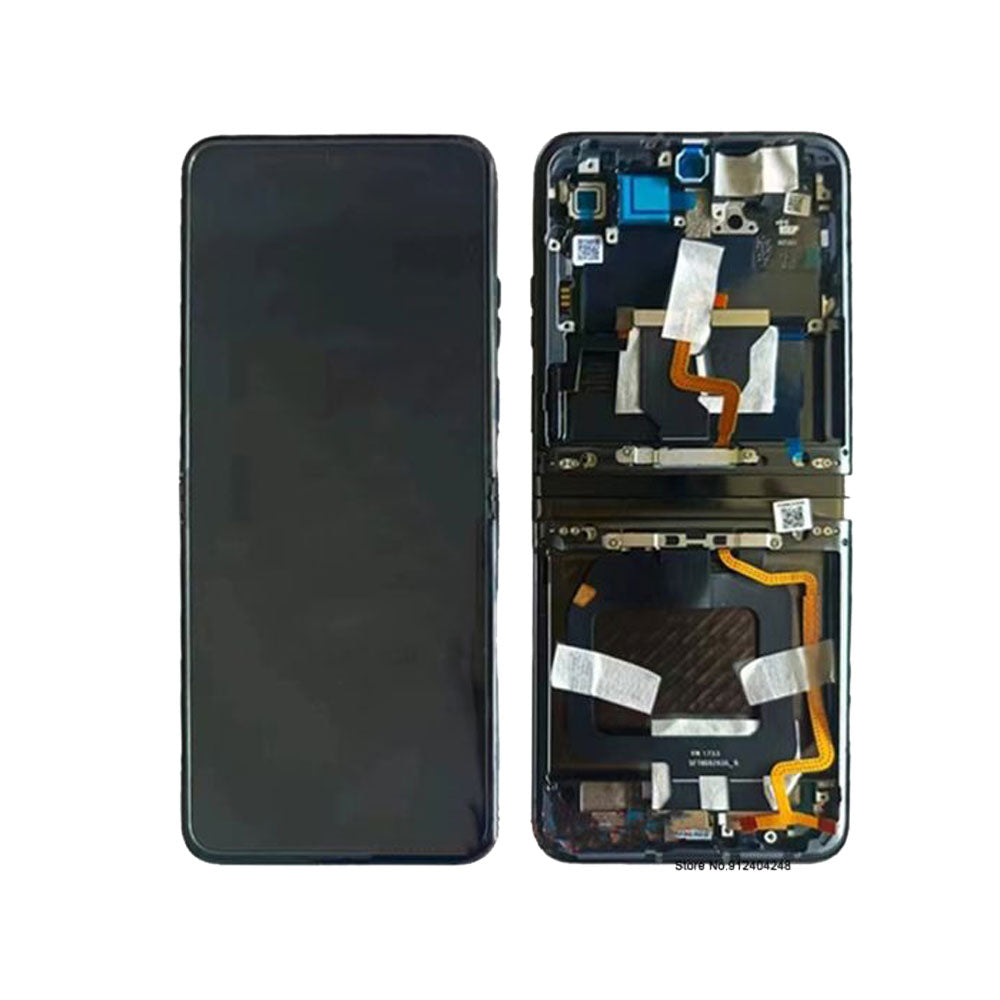 LCD Touch Screen Assembly With Frame for Motorola Razr 40 Ultra 5G- Blue