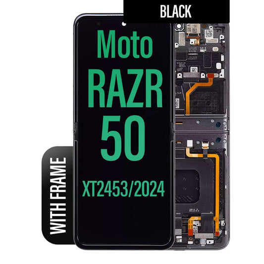 LCD Touch Screen Assembly With Frame for Motorola Razr 50