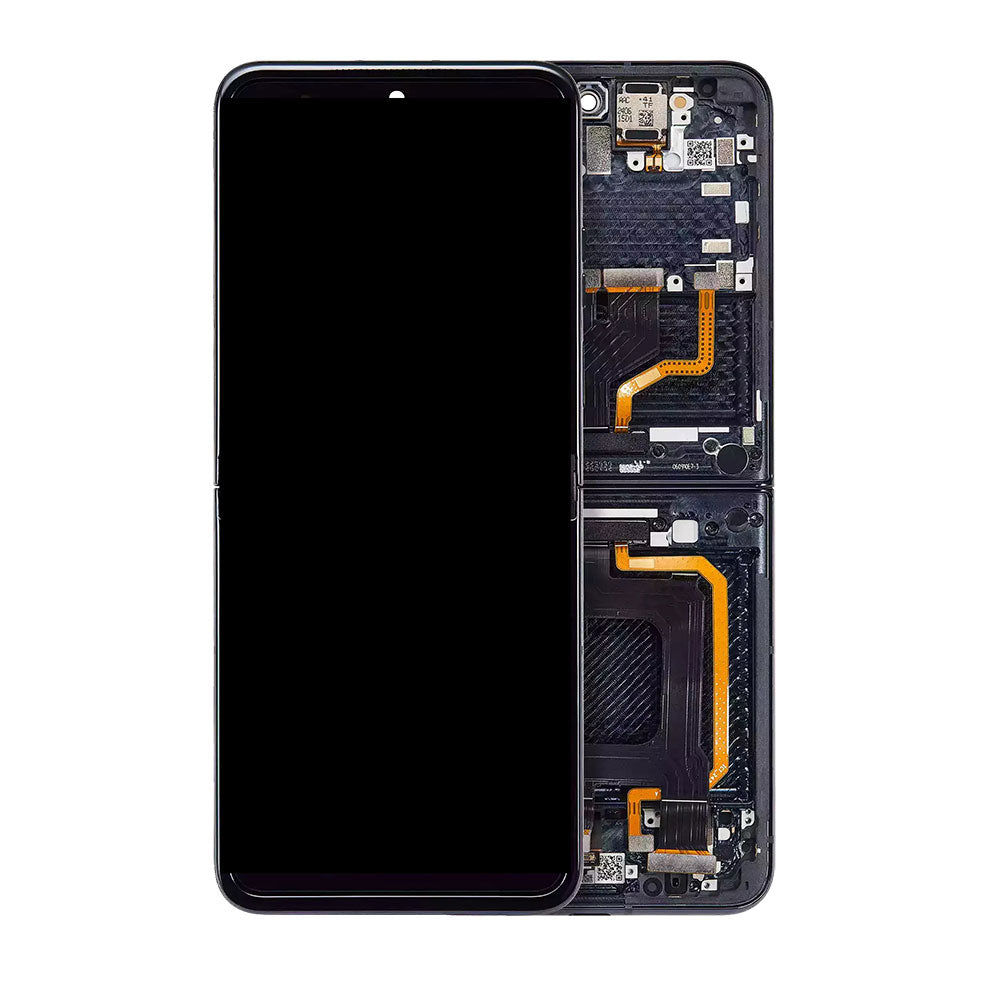 LCD Touch Screen Assembly With Frame for Motorola Razr 50 Ultra