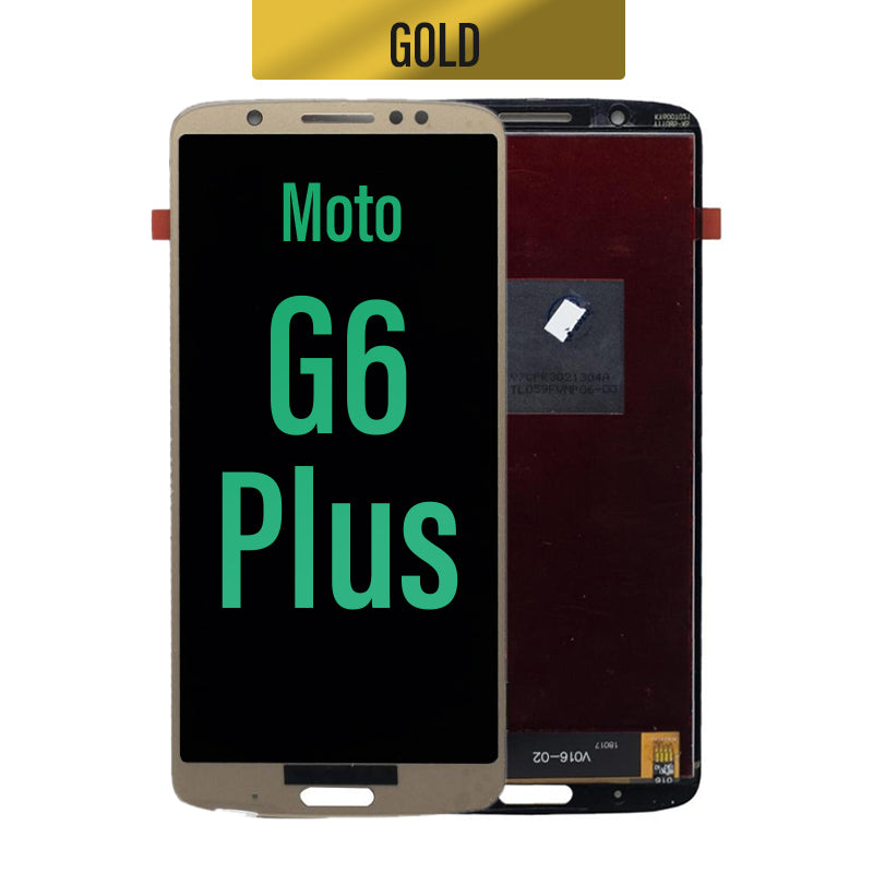 LCD Touch Screen Assembly for Motorola Moto G6 Plus- Gold
