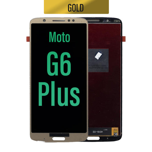 LCD Touch Screen Assembly for Motorola Moto G6 Plus- Gold