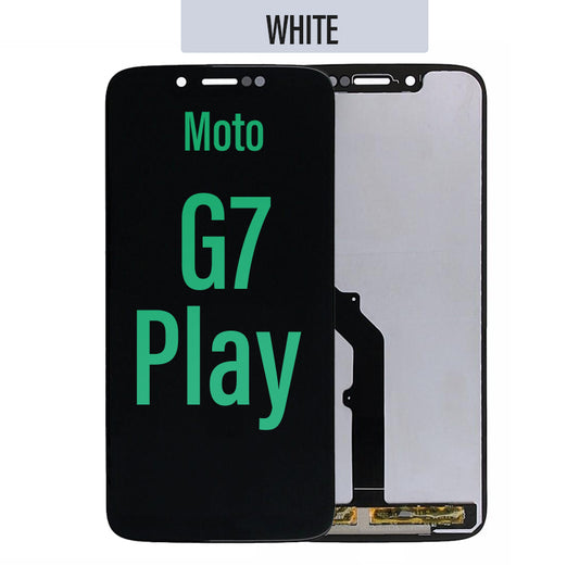 LCD Touch Screen Assembly Compatible For Motorola Moto G7 Play- White