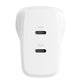 Cygnett PowerPlus 35W Dual Port USB-C PD Fast Wall Charger - White