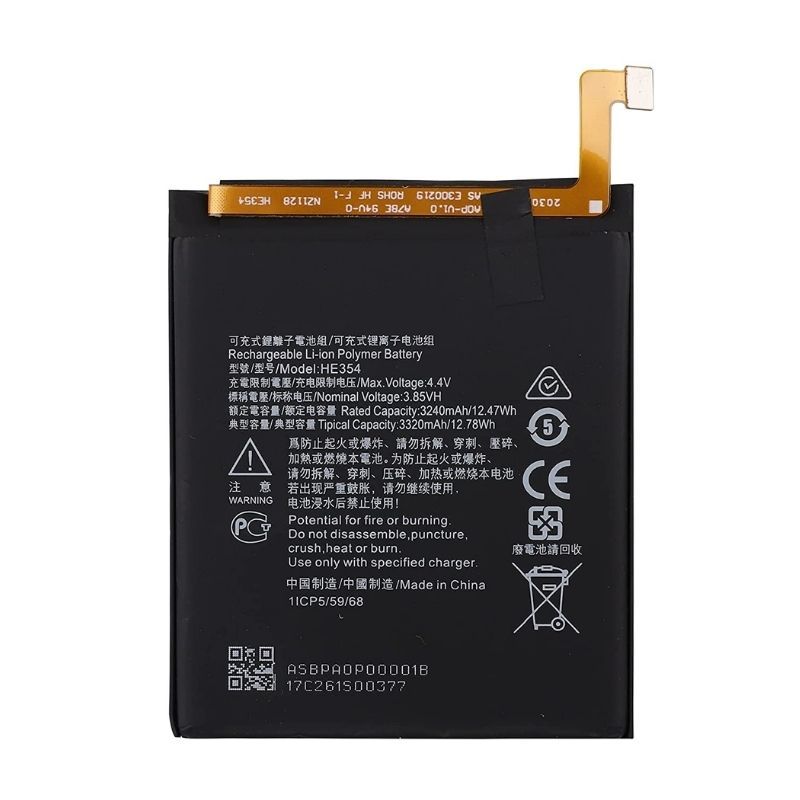 Nokia 9 Pureview HE354 3240mAh Battery Replacement