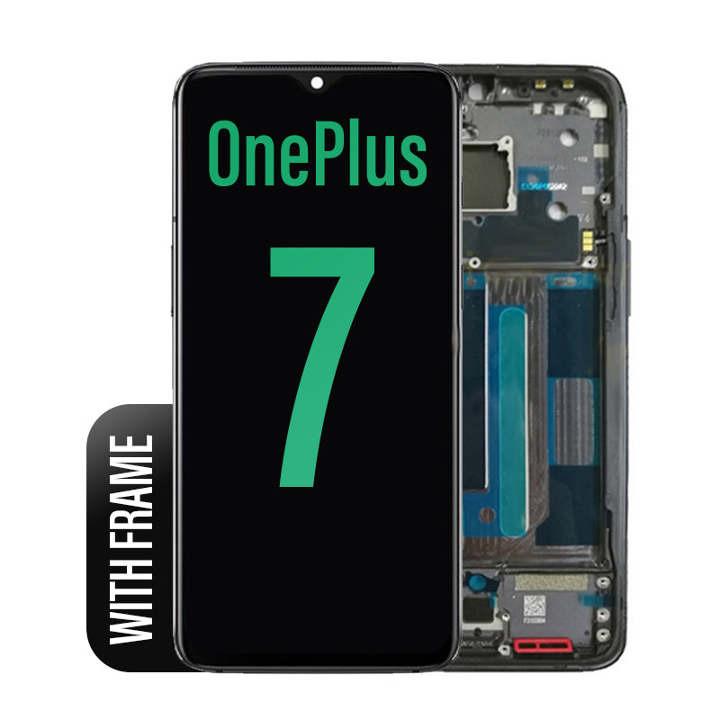 LCD Digitizer Screen Assembly With Frame for OnePlus 7