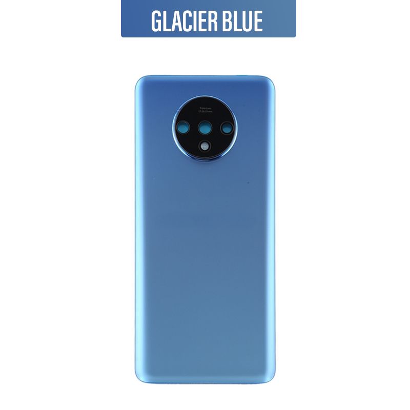 Back Glass Cover with Camera Lens For OnePlus 7T - Glacier Blue