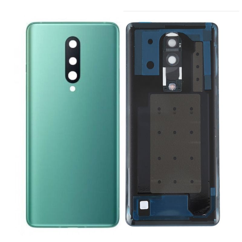 Back Glass Cover with Camera Lens For OnePlus 8 - Glacial Green