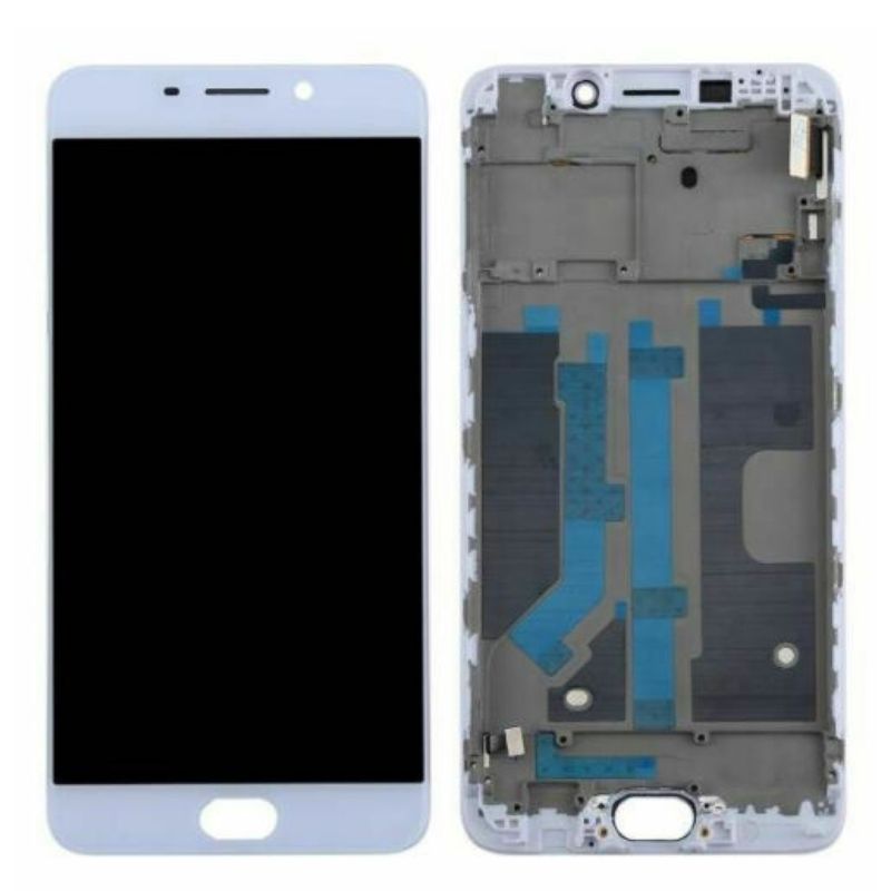 LCD Touch Screen Assembly With Frame for Oppo R9/F1 Plus- White