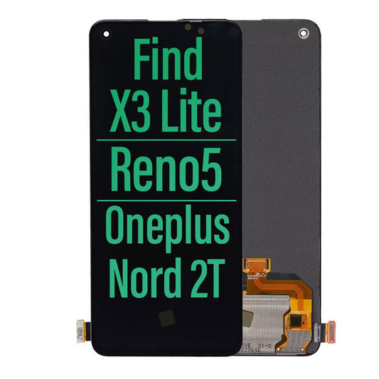 LCD Digitizer Assembly Replacement for Oppo Find X3 Lite/ Reno5/ Oneplus Nord 2T