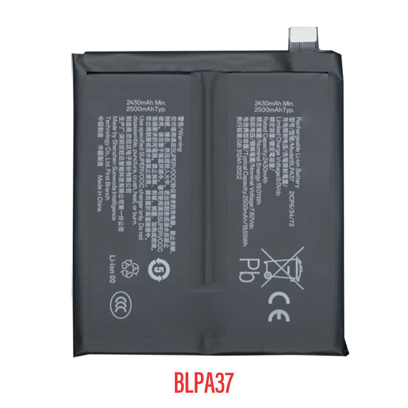 Battery Replacement BLPA37 for Oppo Find X7 Ultra