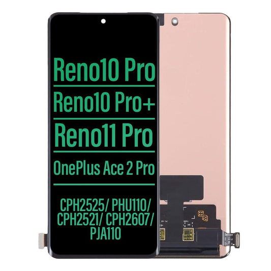 LCD Touch Screen Assembly Replacement For Oppo Reno10 Pro/ Reno10 Pro+/ Reno11 Pro/ One Plus Ace 2 Pro