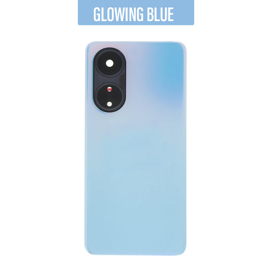 Back Cover with Camera lens For Oppo A18 4G- Glowing Blue