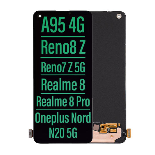 LCD Touch Screen Assembly For Oppo A95 4G/ Reno8 Z/ Reno7 Z 5G/ Realme 8/ Realme 8 Pro/ Oneplus Nord N20 5G