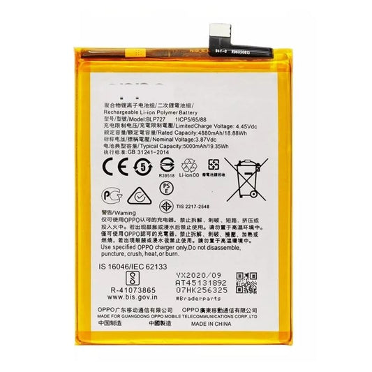 Battery Replacement for Oppo A9 2020/ A5 2020/ A11x BLP727