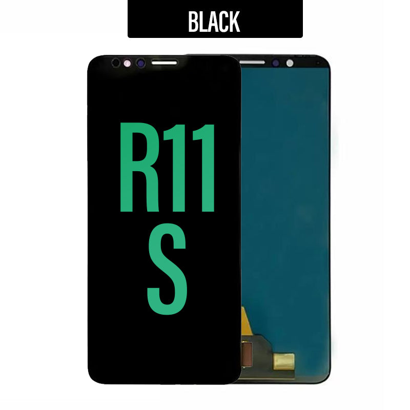 LCD Touch Screen Assembly Replacement for Oppo R11s- Black