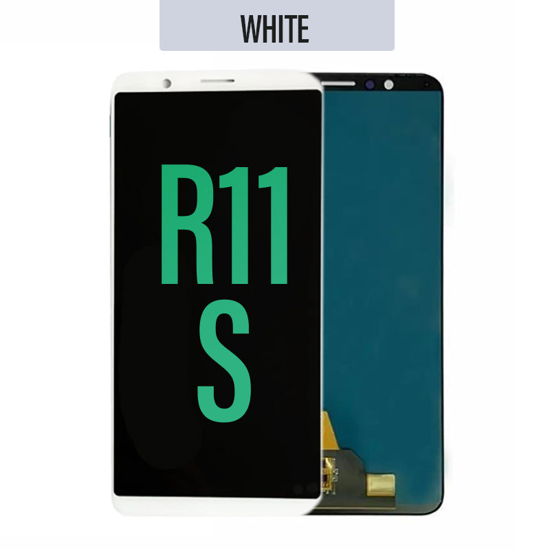 LCD Touch Screen Assembly Replacement for Oppo R11s- White