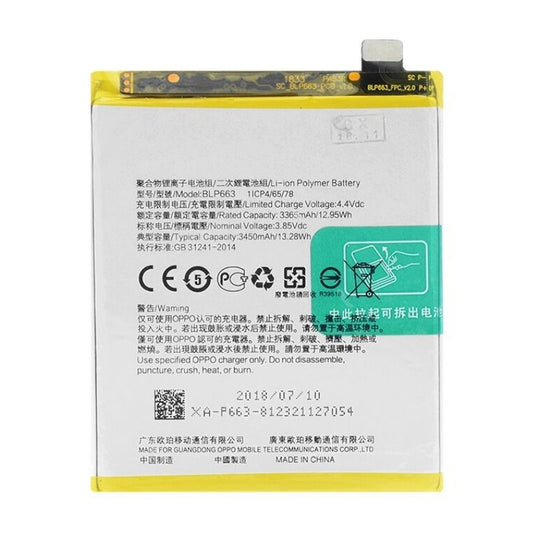 Battery Replacement for Oppo R15 BLP663