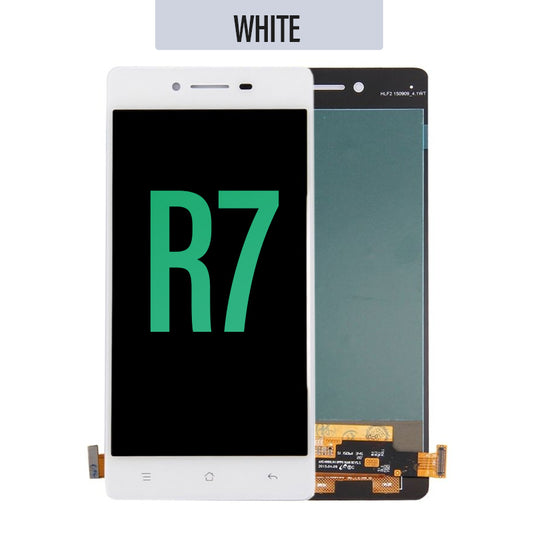 LCD Touch Screen Assembly Replacement for Oppo R7- White