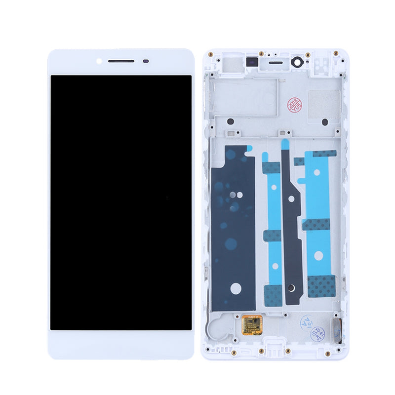 LCD Touch Screen Assembly With Frame for Oppo R7s- White