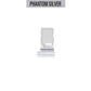 Sim Card Tray For Galaxy S21 Plus - Phantom Silver