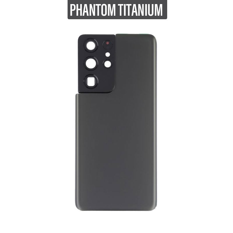 Battery Back Cover with Camera Lens For Galaxy S21 Ultra G998 - Phantom Titanium
