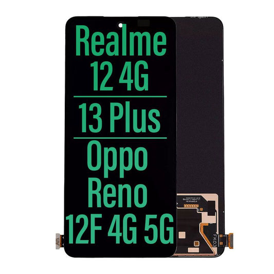 LCD Touch Screen Assembly for Realme 12 4G/ Realme 13 Plus/ Oppo Reno 12F 4G/ 5G