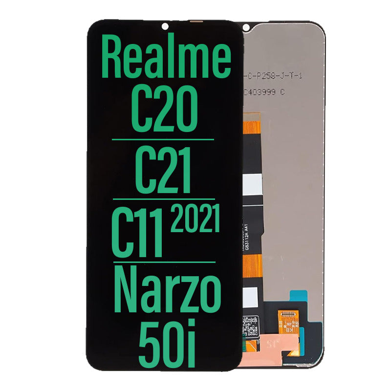 Realme C20/ C21/ C11 2021/ Narzo 50i LCD Touch Screen Assembly