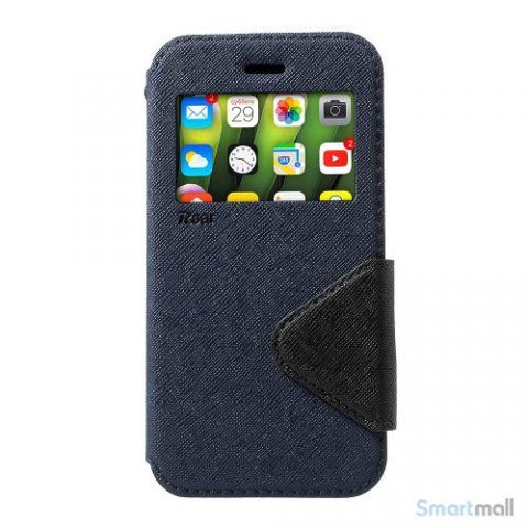 Roar Korea Diary View Flip Cove with display for iPhone 7/ 8/ SE 2020/ SE 2022 Blue