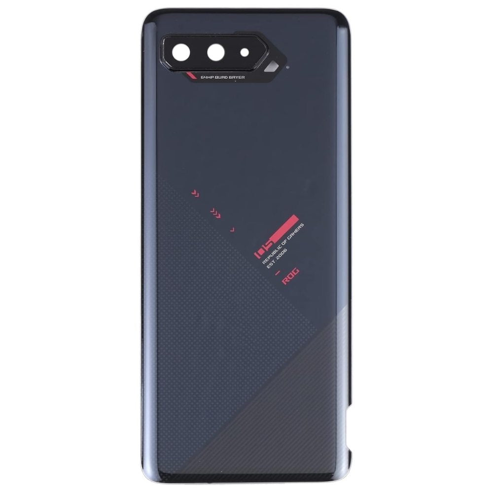 Back Glass Cover Replacement for Asus ROG Phone 5/ 5S-Phantom Black