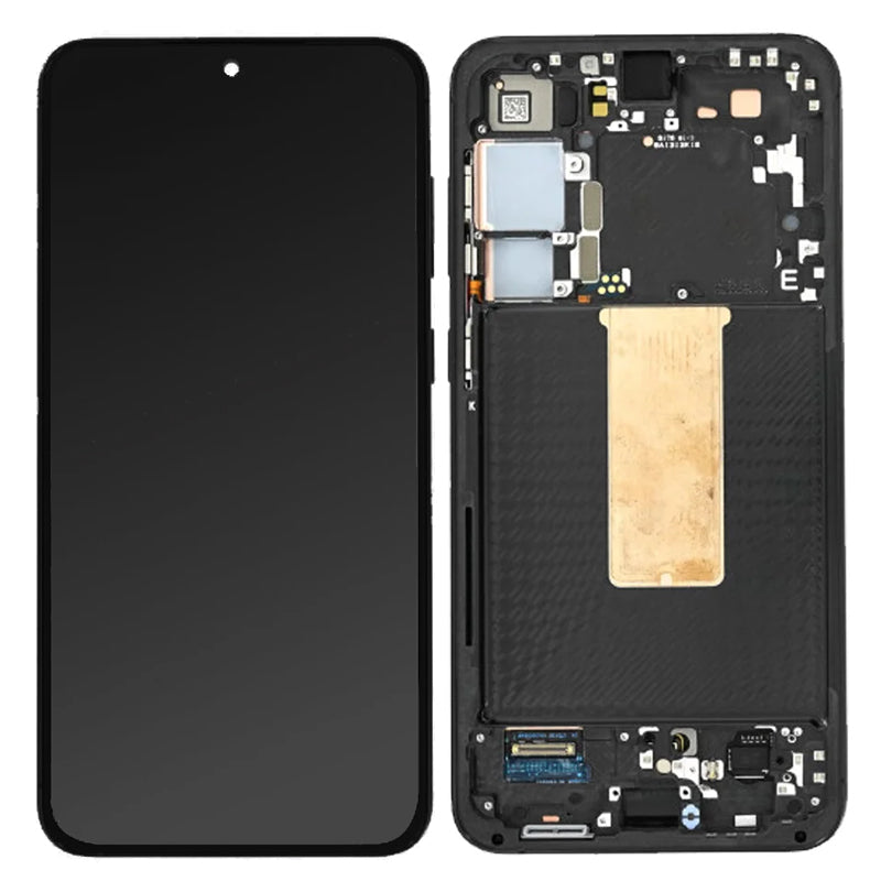 LCD Digitizer Screen Assembly with Frame Service Pack Replacement for Galaxy S23 Plus S916 - Phantom Black