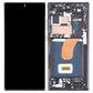 OLED LCD Digitizer Screen Assembly with Frame Replacement for Galaxy S23 Ultra S918- Phantom Black