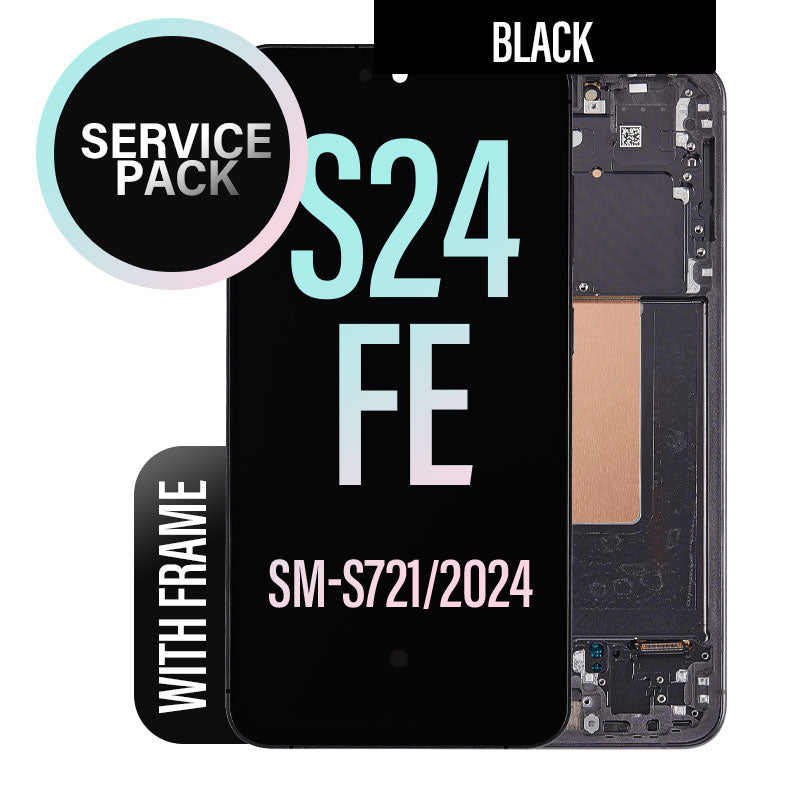 LCD Touch Screen Assembly With Frame Service Pack for Galaxy S24 FE S721