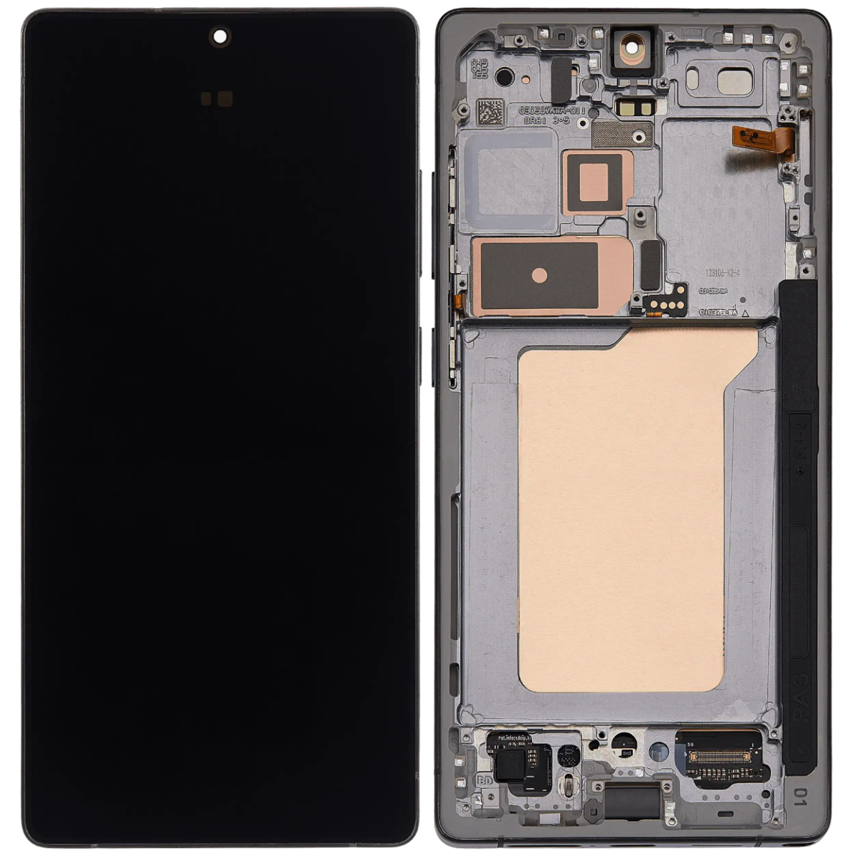 LCD Touch Screen Assembly with Frame Replacement (As New) for Galaxy S25 Ultra- Titanium Black